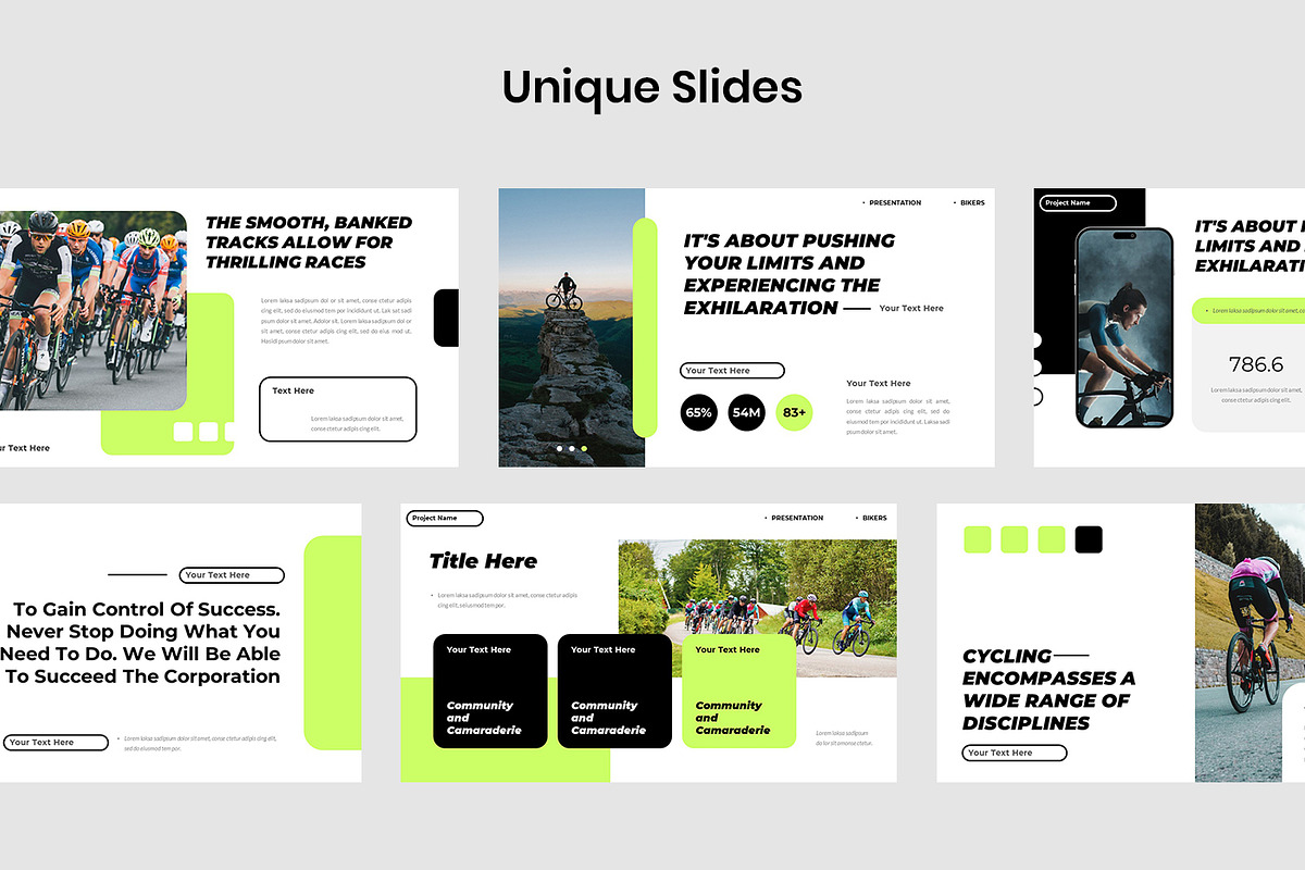 Bikers Sport Community Google Slides, a Presentation Template by Robs Daily Design (Photo 4 of 9)