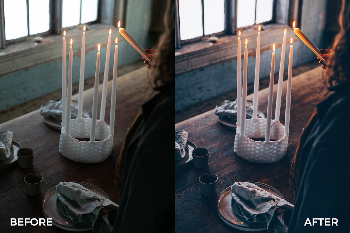 Festive Winter Preset Bundle, an Action Add-On by in between details (Photo 6 of 17)