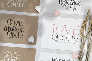 Handlettered Valentine's Love Quotes