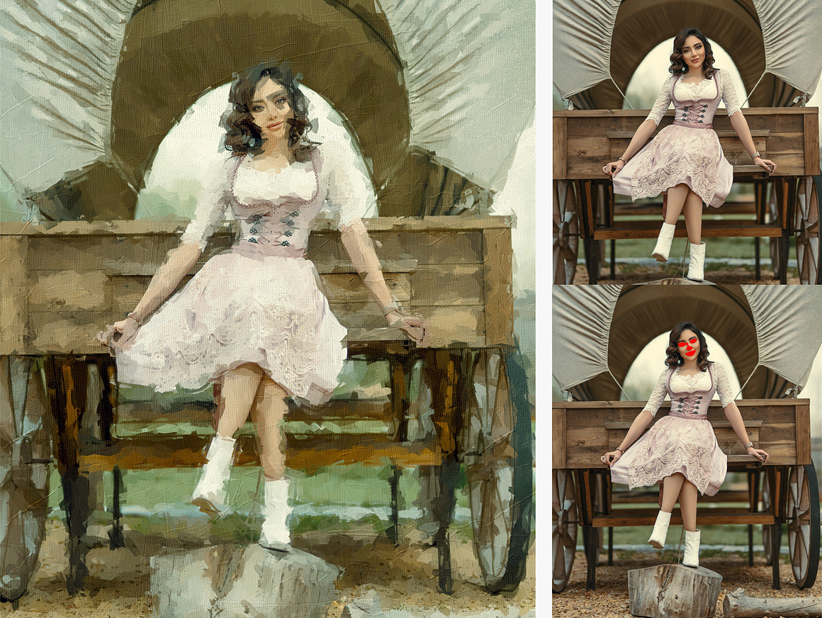 Canvas Oil Painting, an Action Add-On by MRI STUDIO (Photo 6 of 16)
