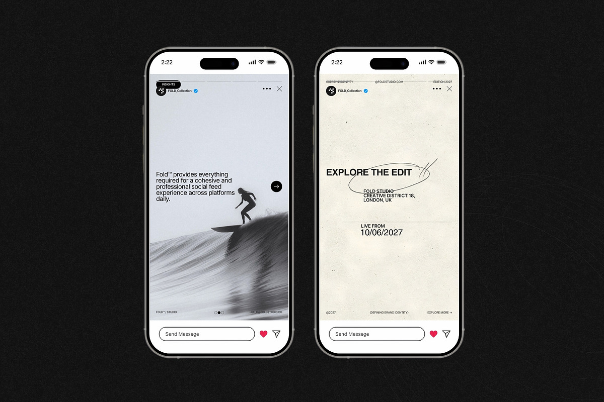 FOLD | Instagram Template (I), a Social Media Template by Pixel Grid (Photo 9 of 10)