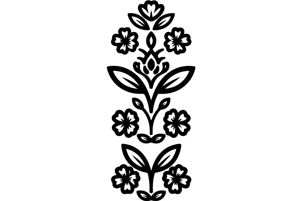 Decorative Flower Panel Vector, an Object Graphic by Designer_Momina (Photo 3 of 19)