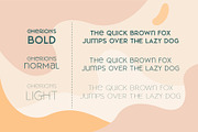 Cherione, a Sans Serif Font by Arterfak Project (Thumbnail 5 of 12)