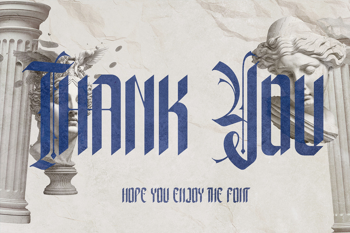 Xerathos Gothic Blackletter Medieval, a Blackletter Font by Letterara (Photo 15 of 15)
