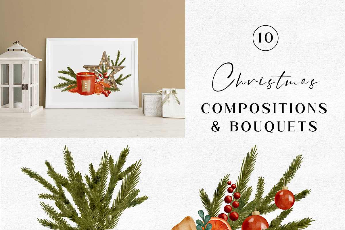 Christmas in Countryside Collection, a Decorative Illustration by Olya Haifisch (Photo 9 of 10)