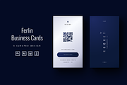 Ferlin - Vertical Business Cards, a Business Card Template by Ctrl space studio (Thumbnail 1 of 9)