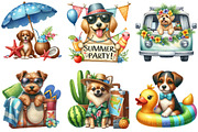 Dog Love Summer Clipart, an Illustration by Pixels.Craft (Thumbnail 5 of 8)