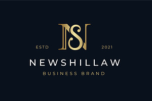 Luxury Letter NS SN Logo