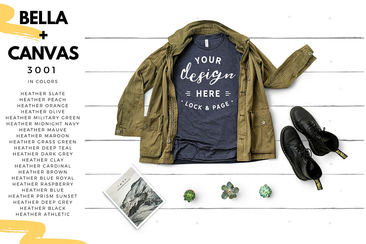 T-Shirt Mockup Bundle Bella Canvas, a Shirt Mockup by lock and page (Photo 4 of 71)