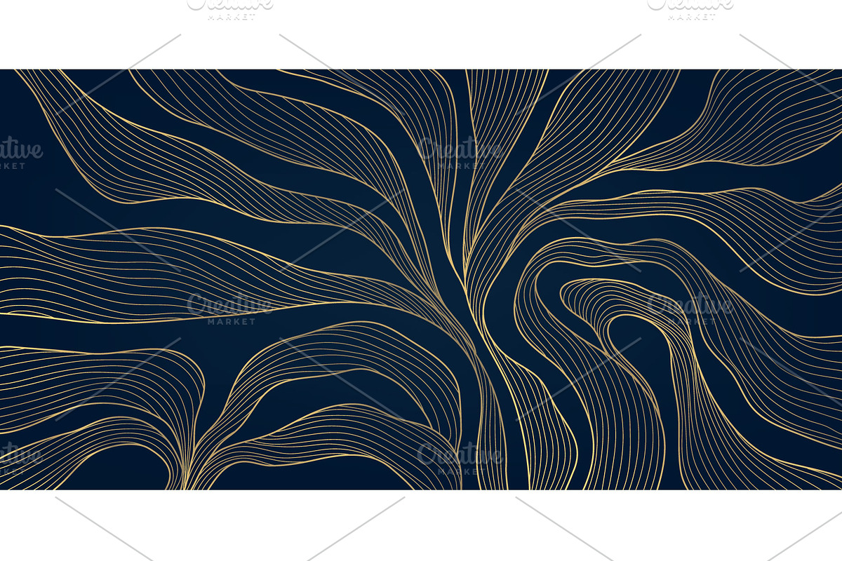 Water And Waves Golden Backgrounds, a Background Graphic by Marylia (Photo 21 of 22)
