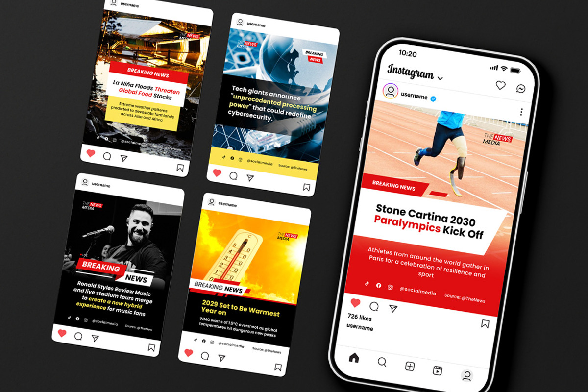 Breaking News - Social Media Post, a Social Media Template by Jiwstudio (Photo 4 of 4)