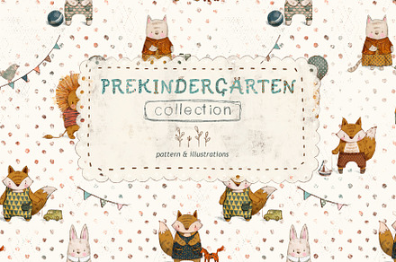 'Prekindergarten' Cute Collection, a Pattern Graphic by MouseGrey
