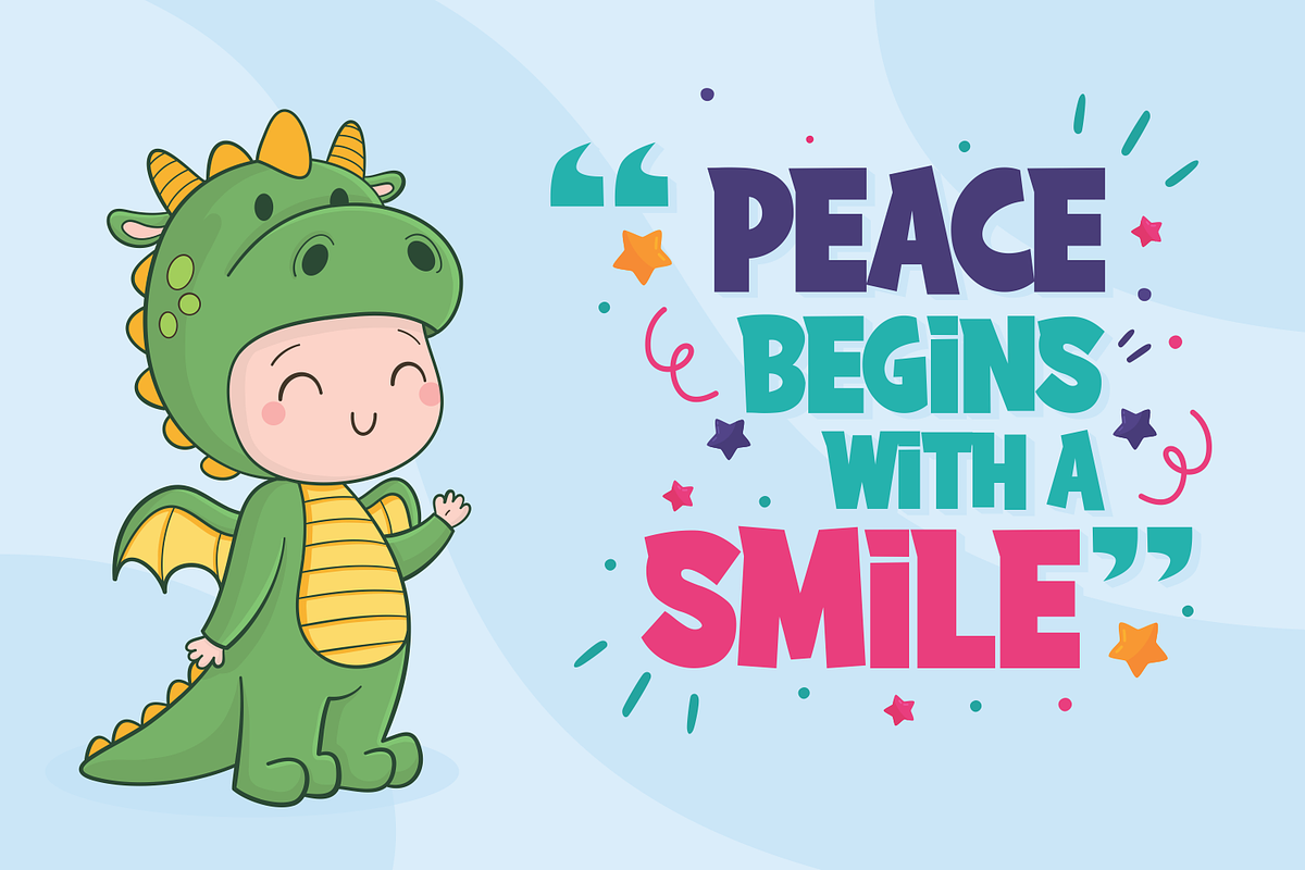 Dragon Kids, a Font by Fachranheit Studio (Photo 2 of 8)