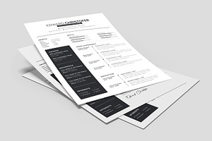 Simple Black Resume