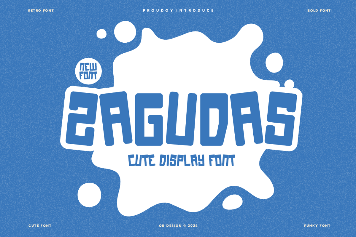 Zagudas - Kids Font, a Sans Serif Font by QR Design Studio (Photo 1 of 7)