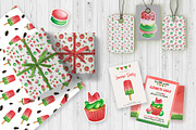 Watercolor Watermelon party clipart., a Food Illustration by NinaBrai (Thumbnail 3 of 5)