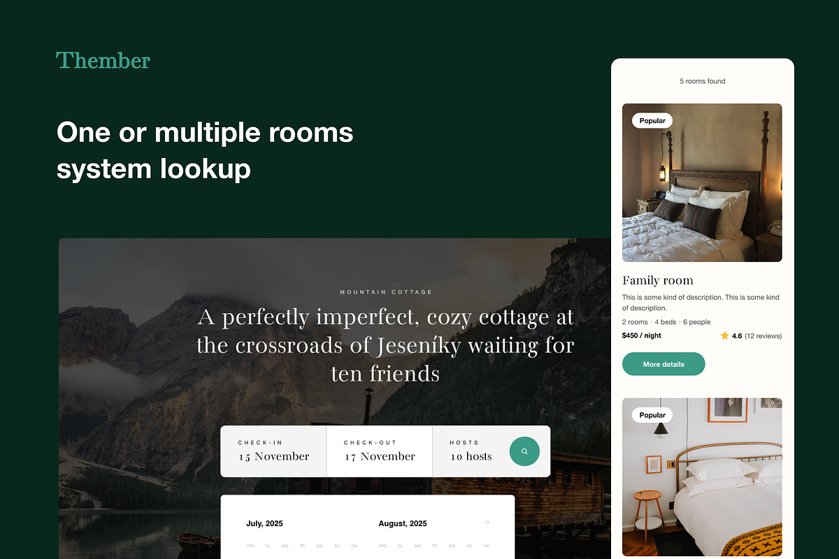Thember - Figma Template for Cabins, an UI Kit Template by Marek Dvorak (Photo 9 of 12)