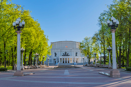 opera house in the city center of Minsk. Belarus, a Photo by Pictures for you!!!!!!!!!
