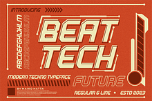 Beat Tech - Modern Techno Typeface