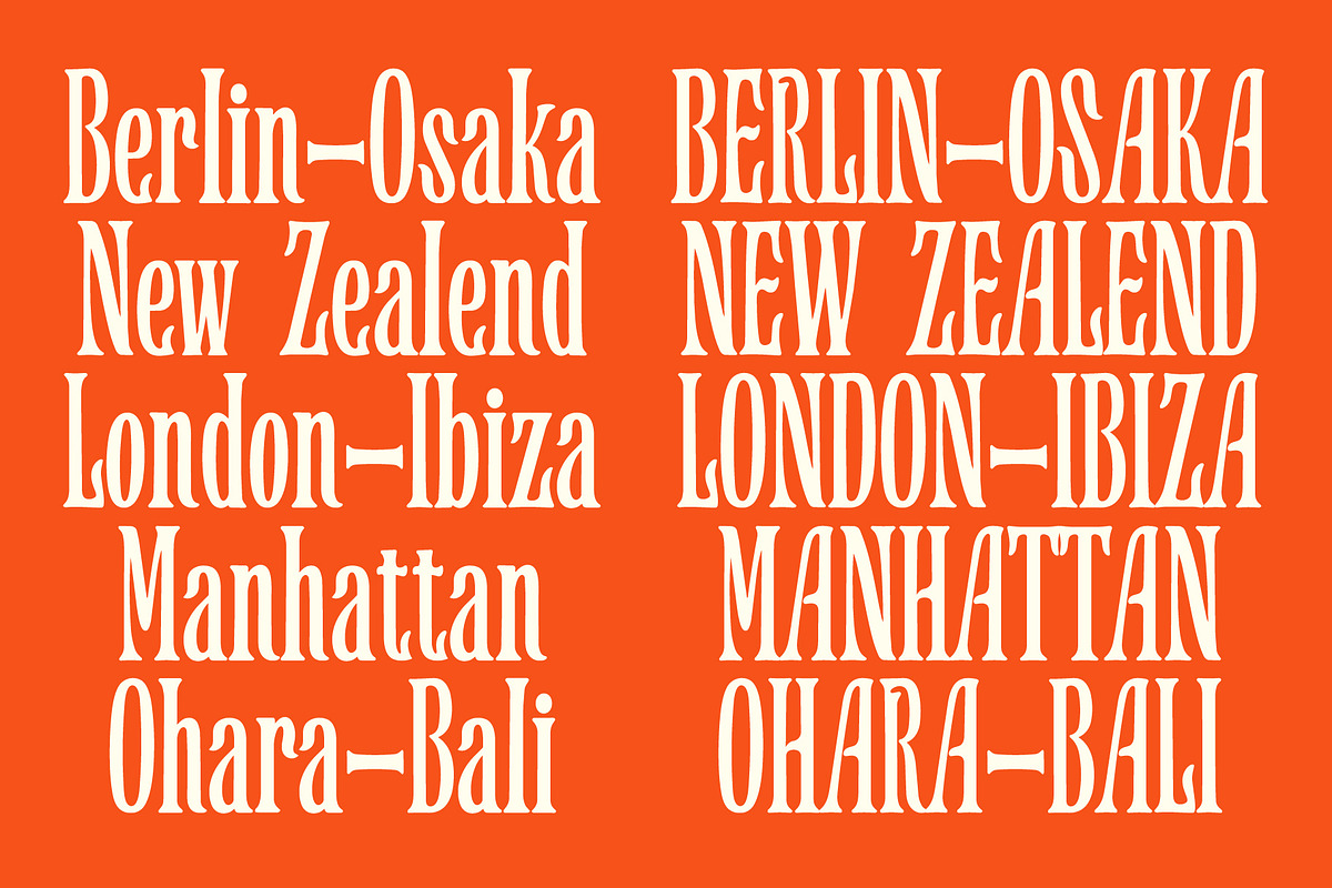 Masharatte | Condensed Serif Font, a Serif Font by Koplexs Studio (Photo 3 of 10)