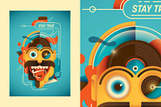 Conceptual psychedelic posters, an Illustration by Radoman (Thumbnail 2 of 7)