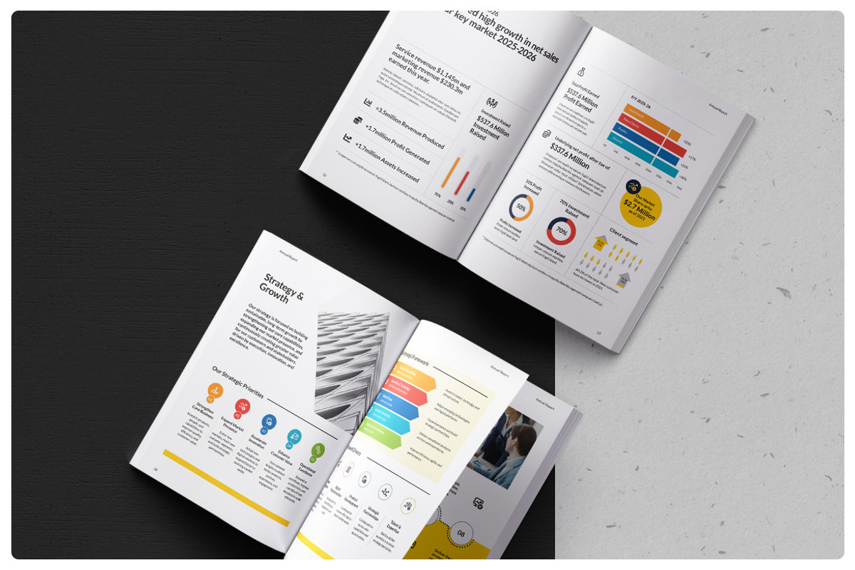 Annual Report, a Brochure Template by StudioGraficso (Photo 5 of 12)