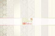 Vintage Damask Wedding Backgrounds, a Texture Graphic by Posh Papers & Patterns (Thumbnail 1 of 6)