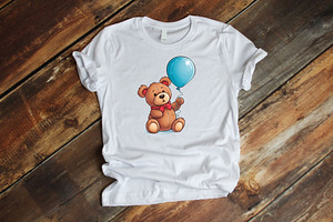 Teddy Bear Balloons Clipart