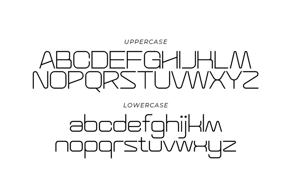 Space Void – Minimal Technology Font, a Sans Serif Font by Artiveko (Photo 2 of 8)