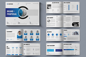 Brand Proposal Layout Landscape, a Brochure Template by ContestDesign