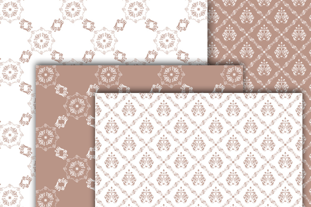 Elegant Damask Digital Paper preview 4