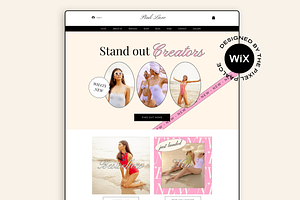 Wix Website Template - Pink Luxe, a Wix Template by The Pixel Palace