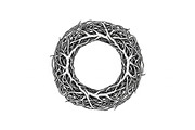 Hand Drawn Wreath Frame Bundle, an Illustration by yasushie (Thumbnail 9 of 51)