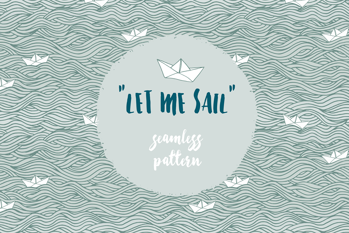 Let me sail - Seamless Pattern, a Pattern Graphic by Franzi draws (Photo 1 of 5)