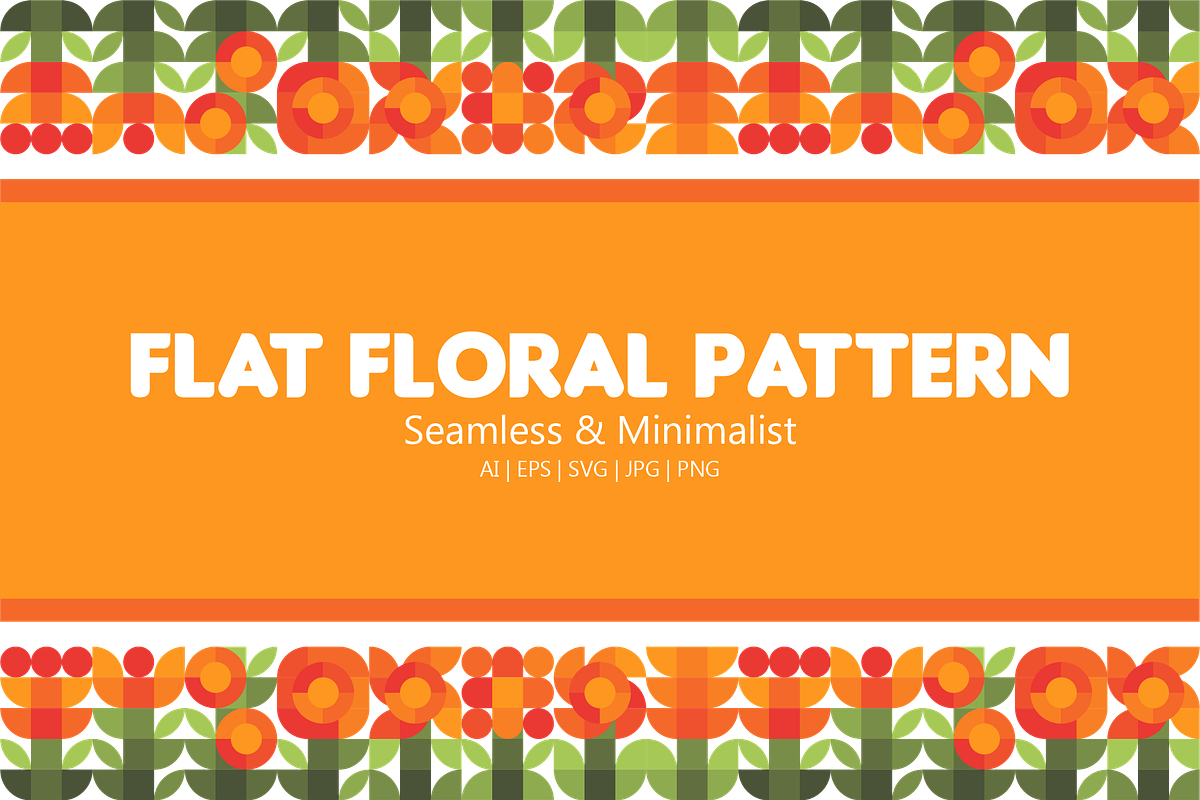 Flat Floral Seamless Pattern, a Pattern Graphic by WM48 Shop (Photo 1 of 10)