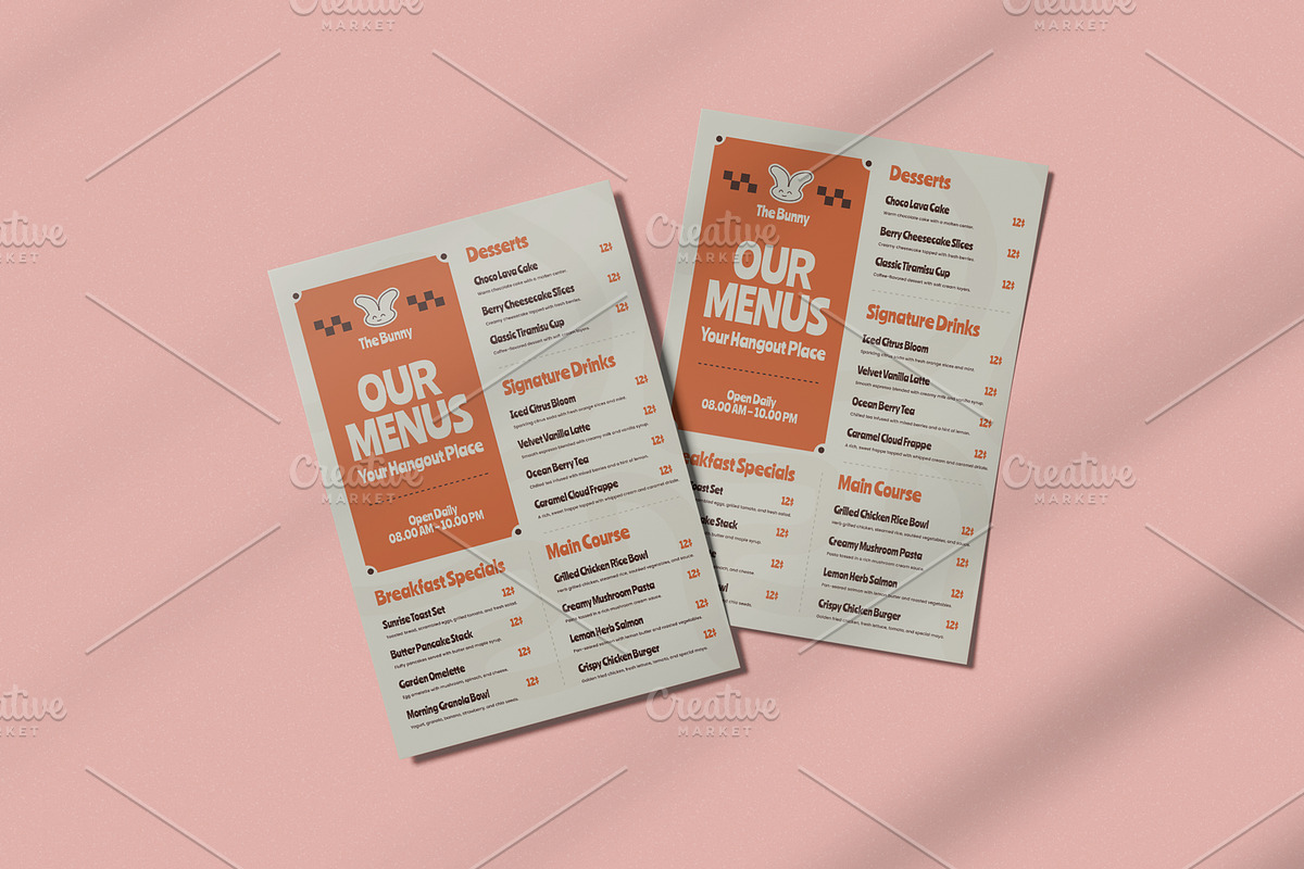 The Bunny - Our Menu, a Poster Template by Izdihaar_Studio (Photo 3 of 3)