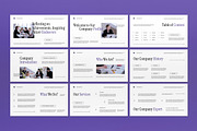 White Purple Company Profile Keynote, a Presentation Template by graphicook (Thumbnail 2 of 4)
