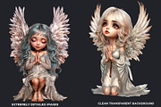 Little angels praying clipart set, a Person Illustration by ThatsDesignArt (Thumbnail 3 of 10)