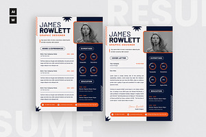 Minimalist Style Resume CV, a Resume Template by iDoodle Studio