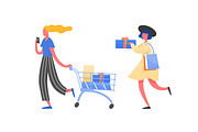 People with purchases, shopping bags, a Person Illustration by Good Studio (Thumbnail 2 of 3)
