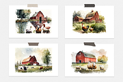 On The Farm Watercolor Collection, an Animal Illustration by artsy-fartsy (Thumbnail 7 of 11)