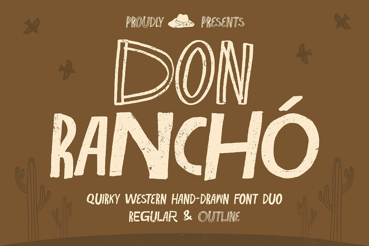 Don Rancho - Quirky Western Font Duo, a Sans Serif Font by agnyhasyastudio (Photo 1 of 20)