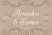Vector Flourishes and Frames, a Decorative Illustration by Every Tuesday (Thumbnail 1 of 5)