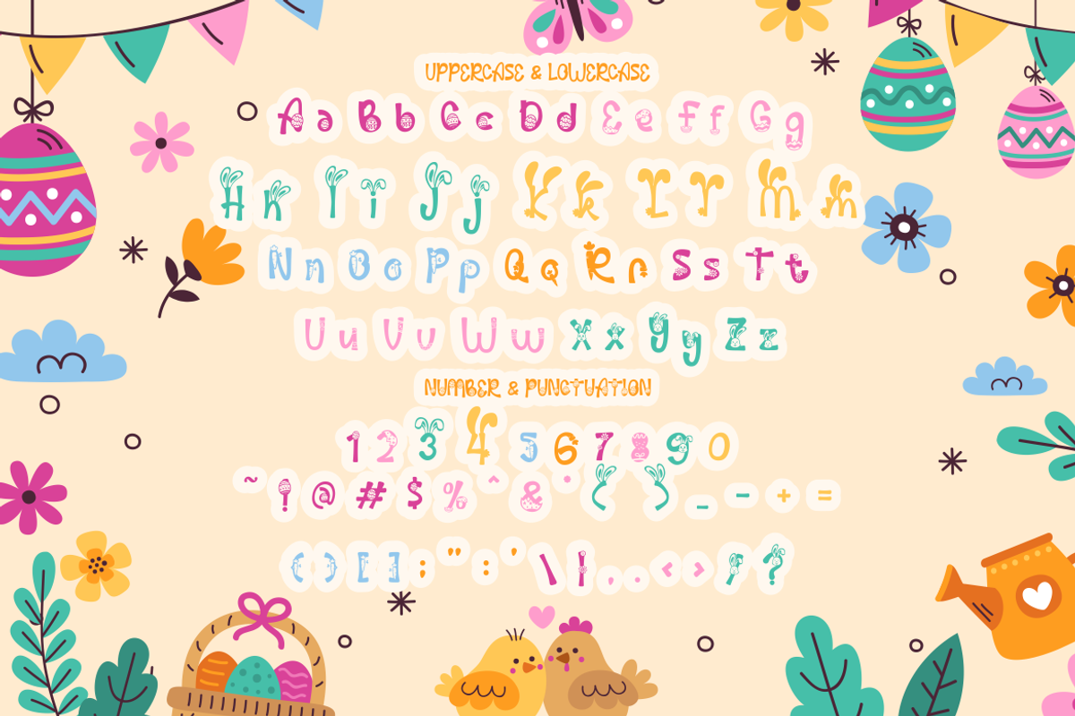 Palm Sunday - Quirky Easter Day Font, a Font by PutraCetol Studio (Photo 9 of 11)