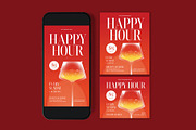 Happy Hour Flyer, a Flyer Template by graphicook (Thumbnail 3 of 3)