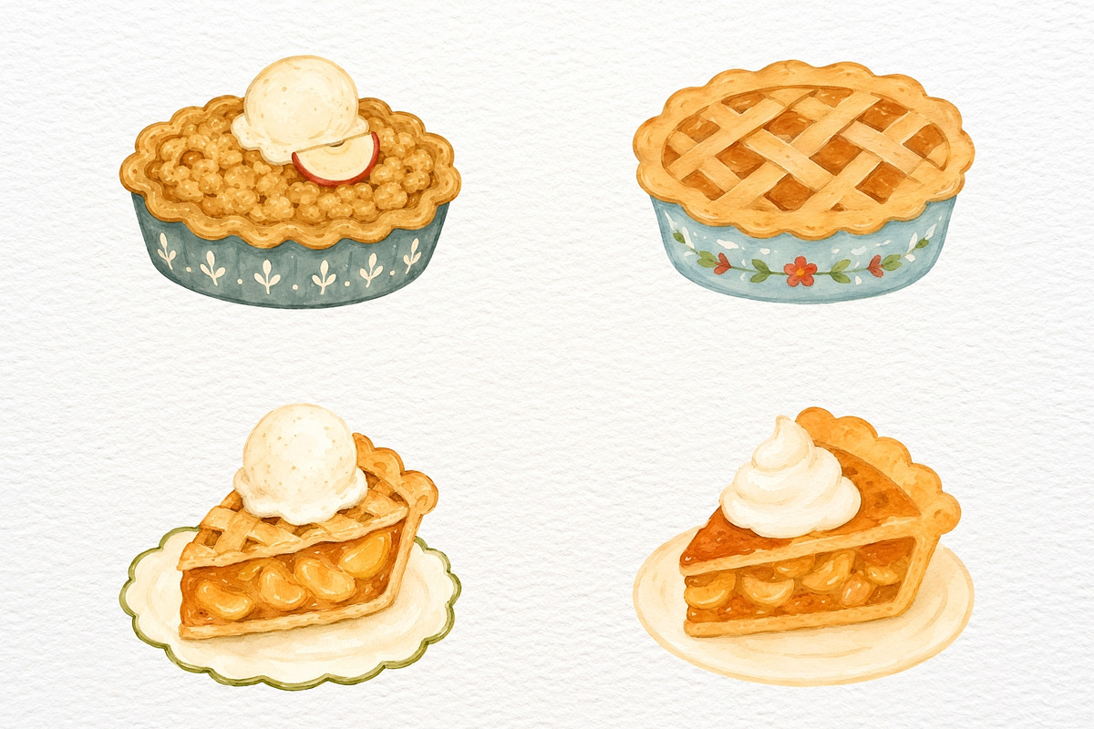 Cozy Apple Clipart Harvest Season, a Food Illustration by SugarCloudStudioArt (Photo 6 of 6)