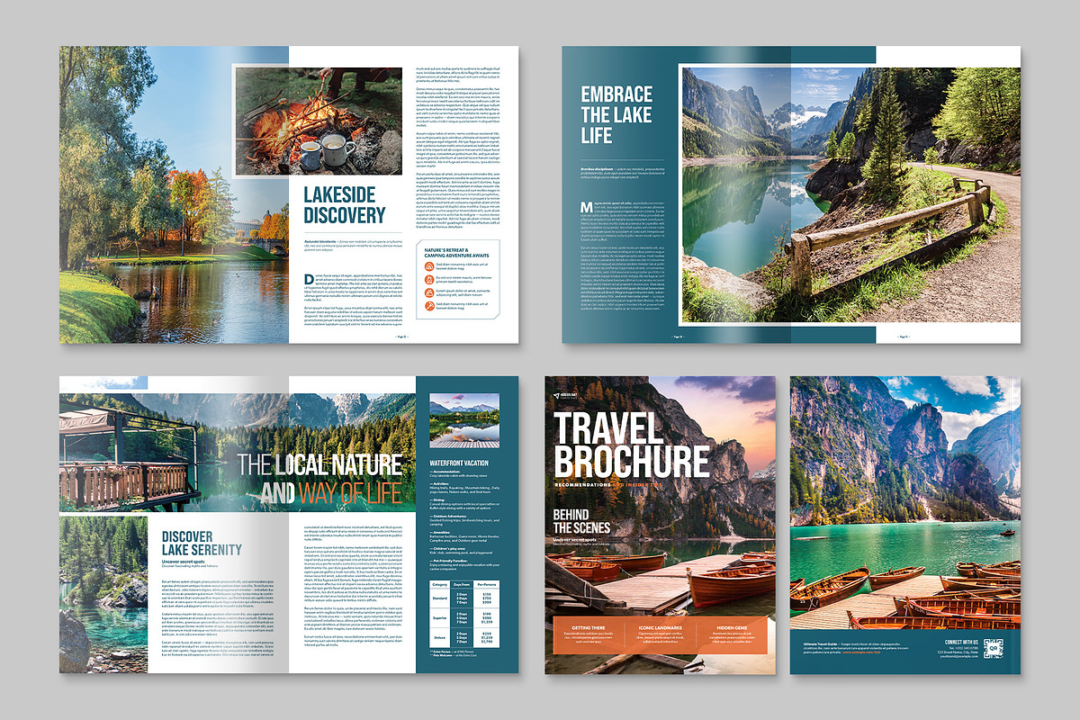 Travel Brochure Template, a Brochure Template by BrandPacks (Photo 4 of 6)