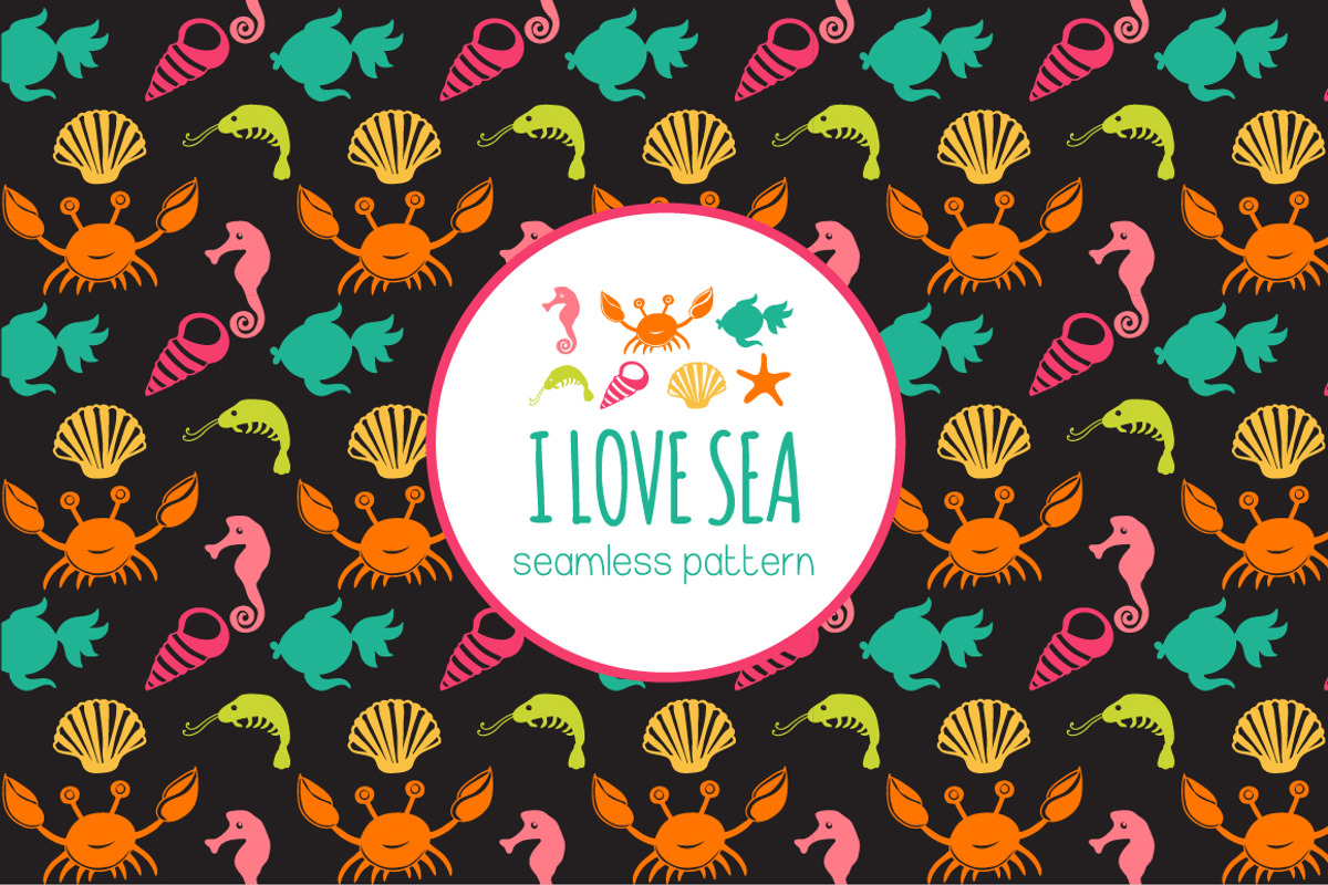 Pattern with sea live