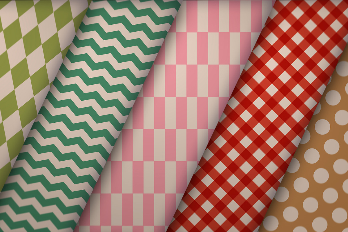 Vector Christmas Geometric Pattens, a Pattern Graphic by Sir13 (Photo 3 of 7)