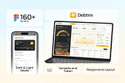 Debtrix — Personal Finance Dashboard, an UI Kit Template by Creative Perspective (Thumbnail 2 of 7)